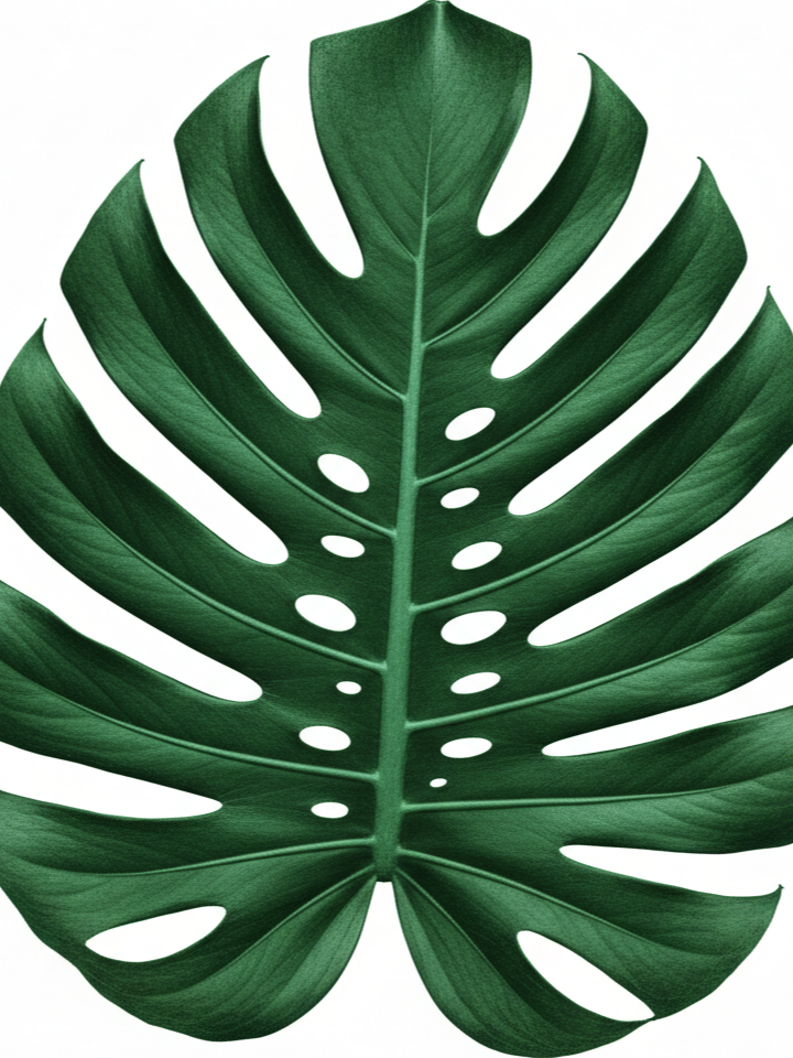Biophilic Monstera Leaf Art Print