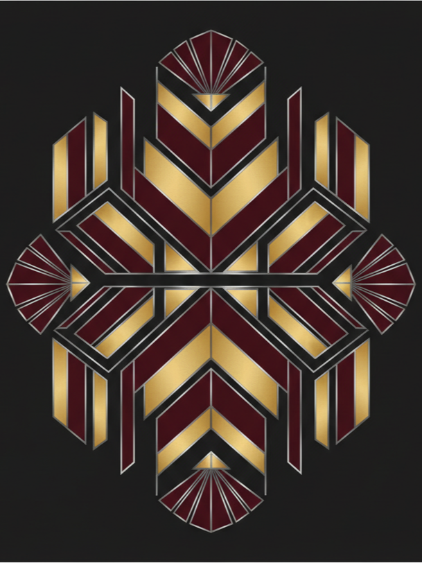 Neo Art Deco Geometric Print