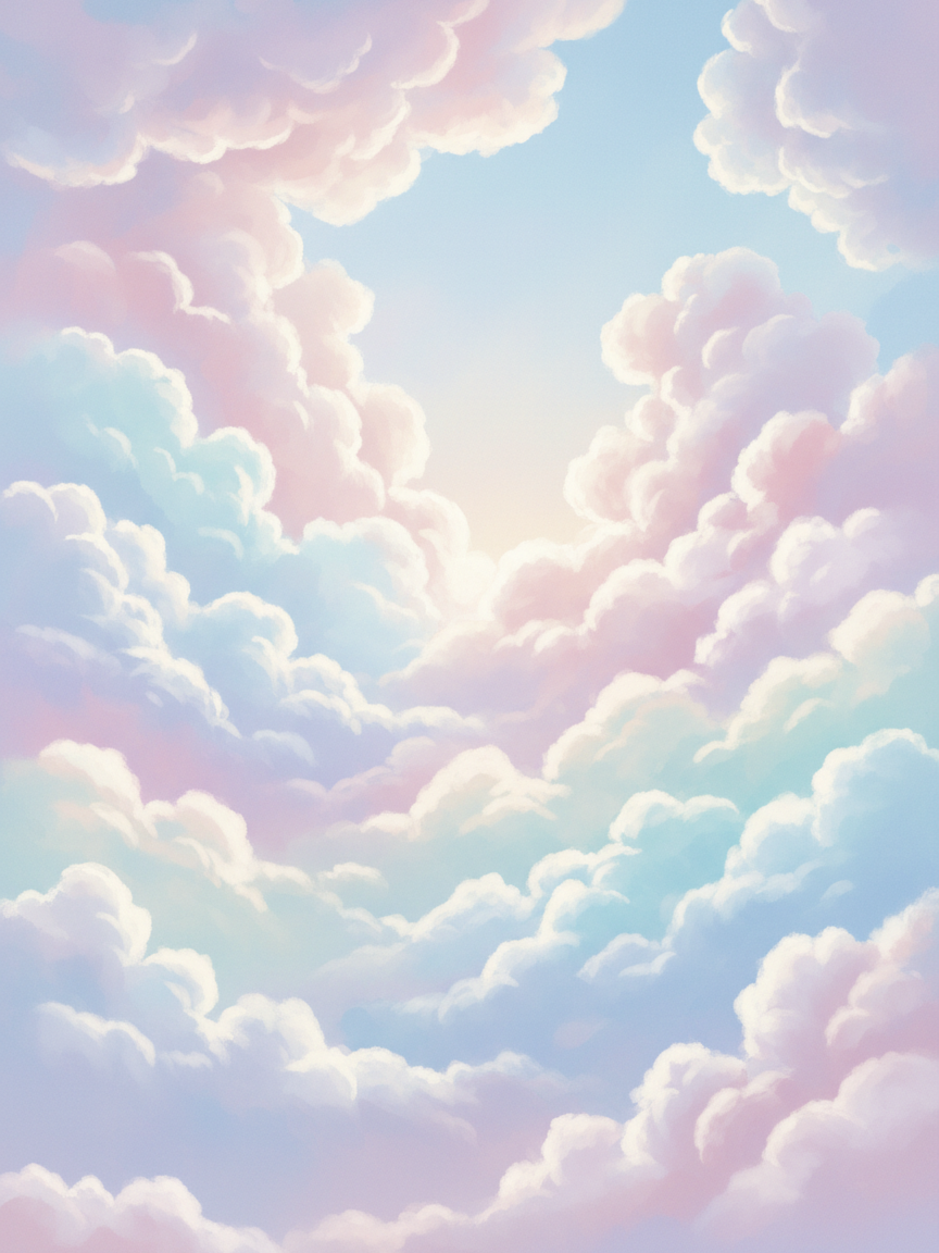 Dreamy Cloud Aesthetic Art Print