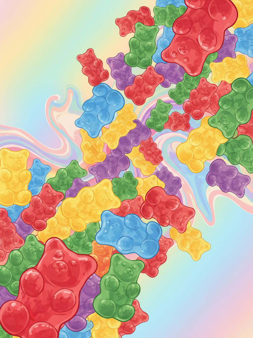 Gummy Bear Pop Art Print