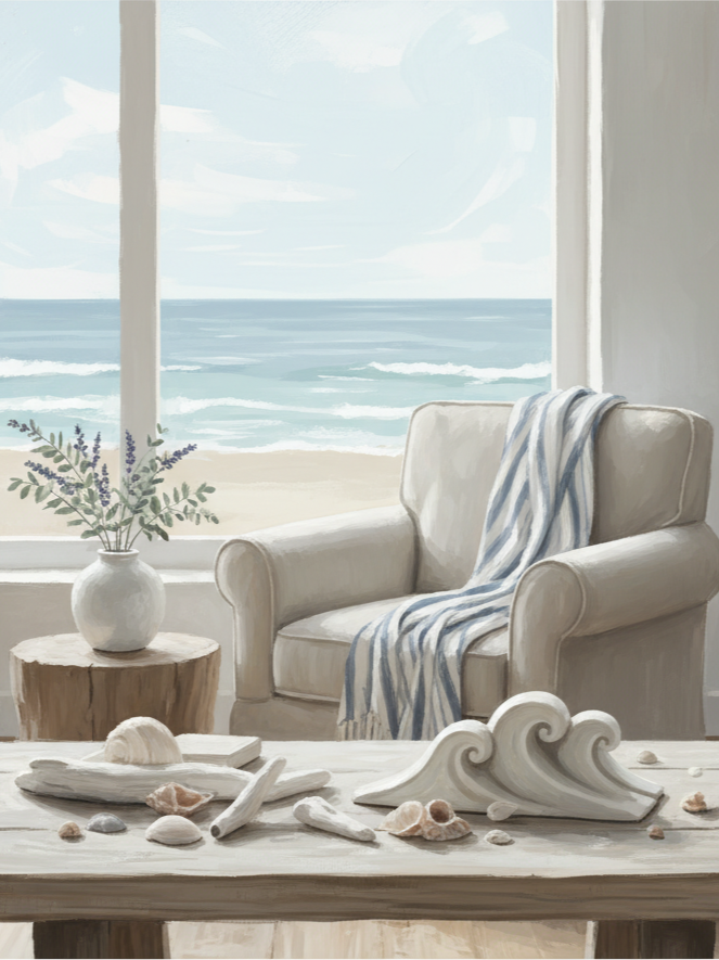 Coastal Grandmother Aesthetic Art Print