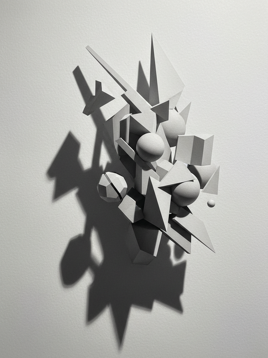 Sculptural Shadow Art Print