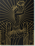 Art Deco Woman Silhouette Art Print