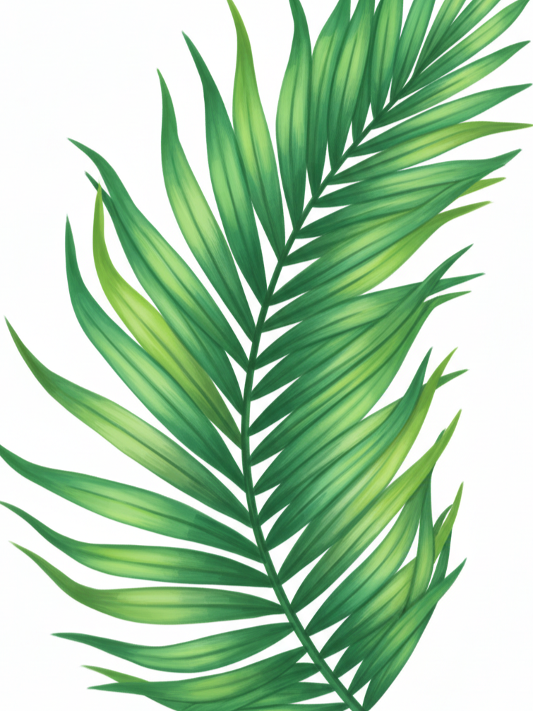 Tropical Palm Leaf Art Print