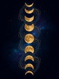 Mystical Moon Phases Illustration Art Print