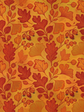 Autumn Leaves Pattern Art Print