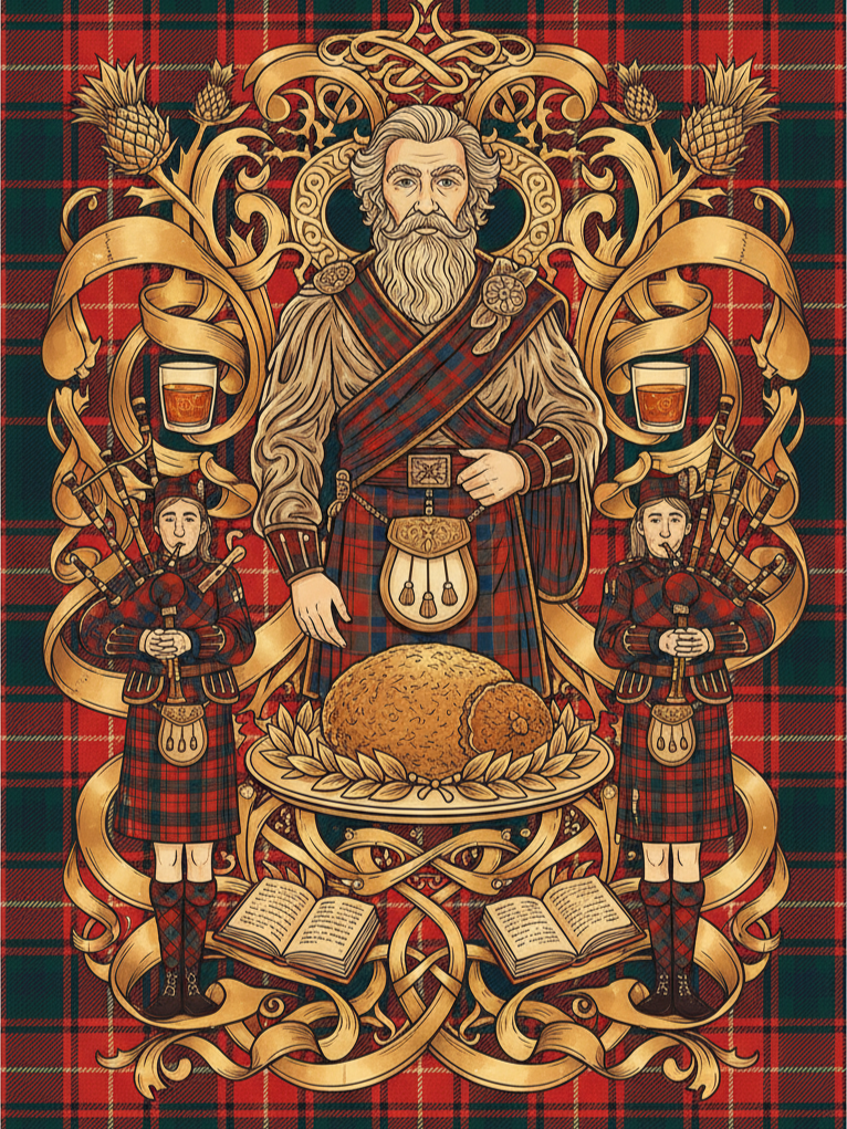 Burns Night Scottish Art Print
