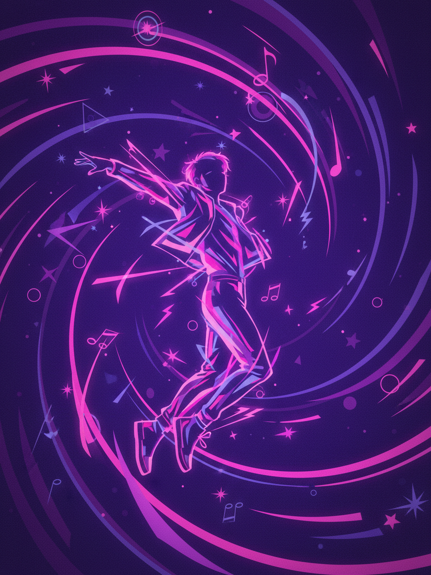 K-Pop Star Silhouette Art Print