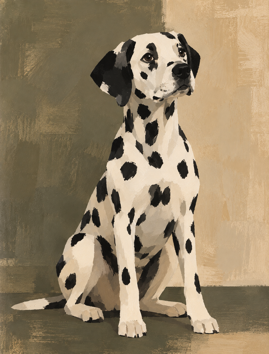 Olive & Ochre Pet Portrait