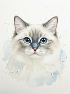 Custom Soft Watercolor Pet Portrait