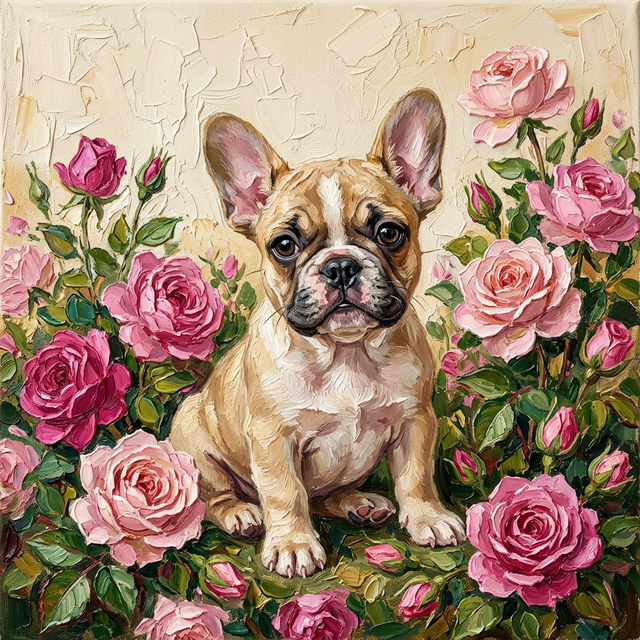 Gift-ready framed pet portrait example