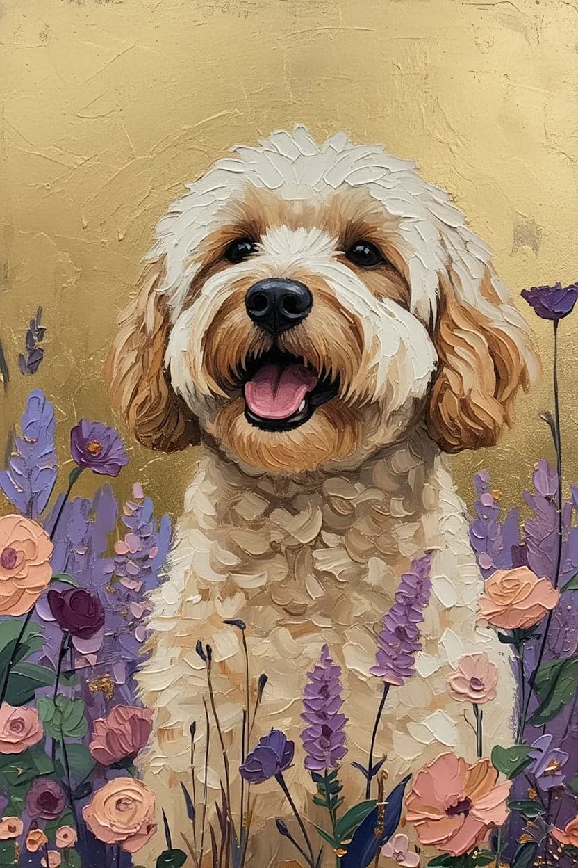 Pet transformed into this portrait style