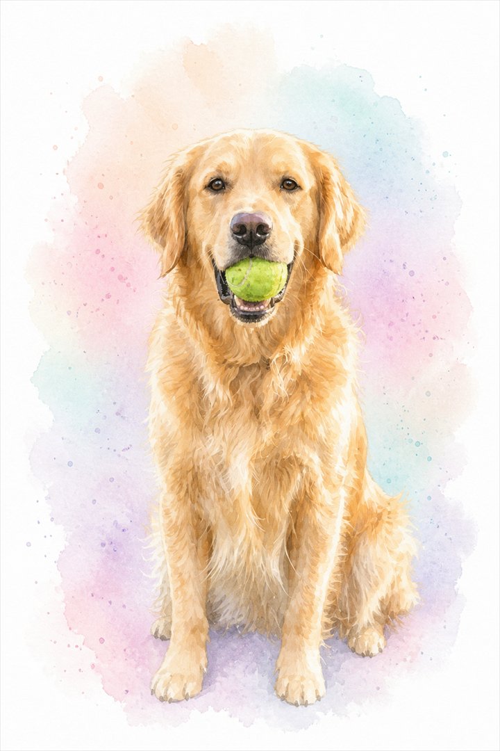 Pet transformed into this portrait style