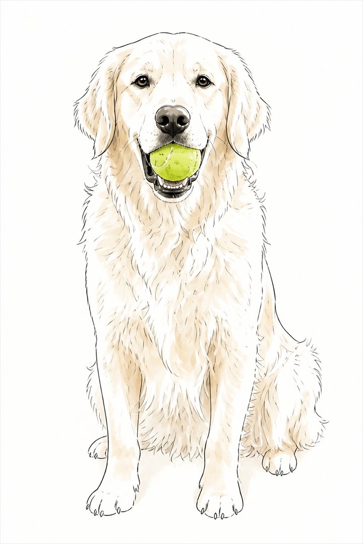 Pet transformed into this portrait style