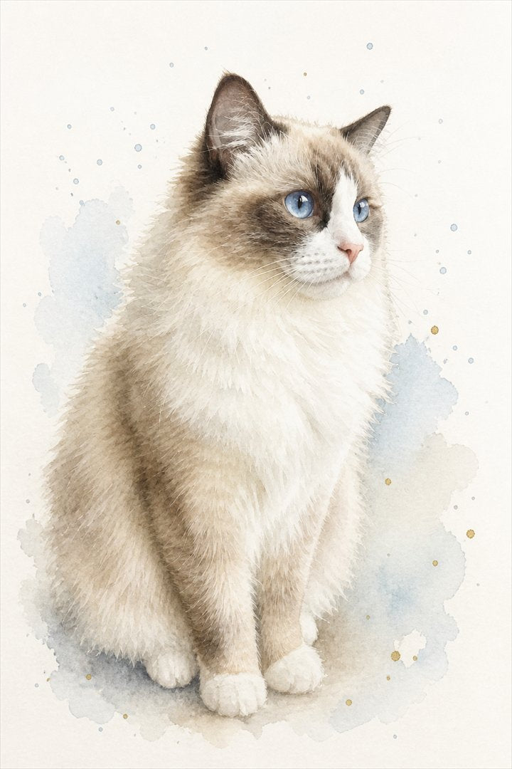 Cat portrait in this style