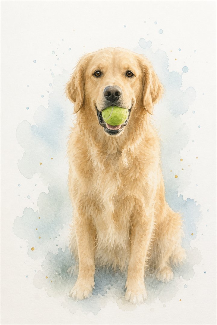 Pet transformed into this portrait style