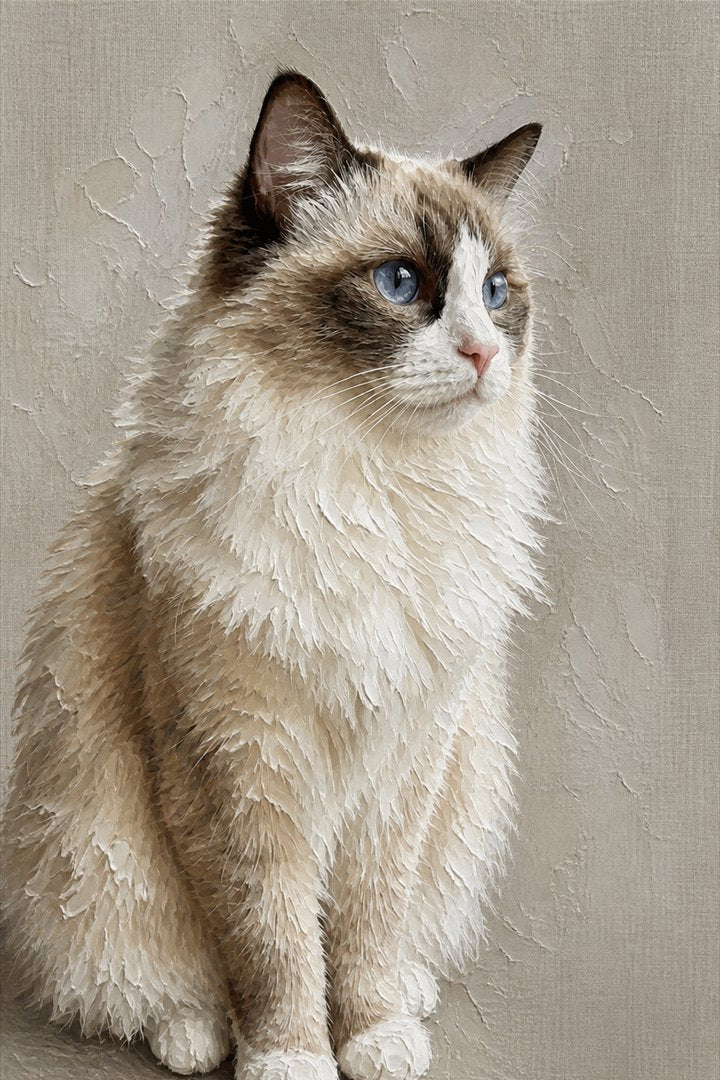 Cat portrait in this style